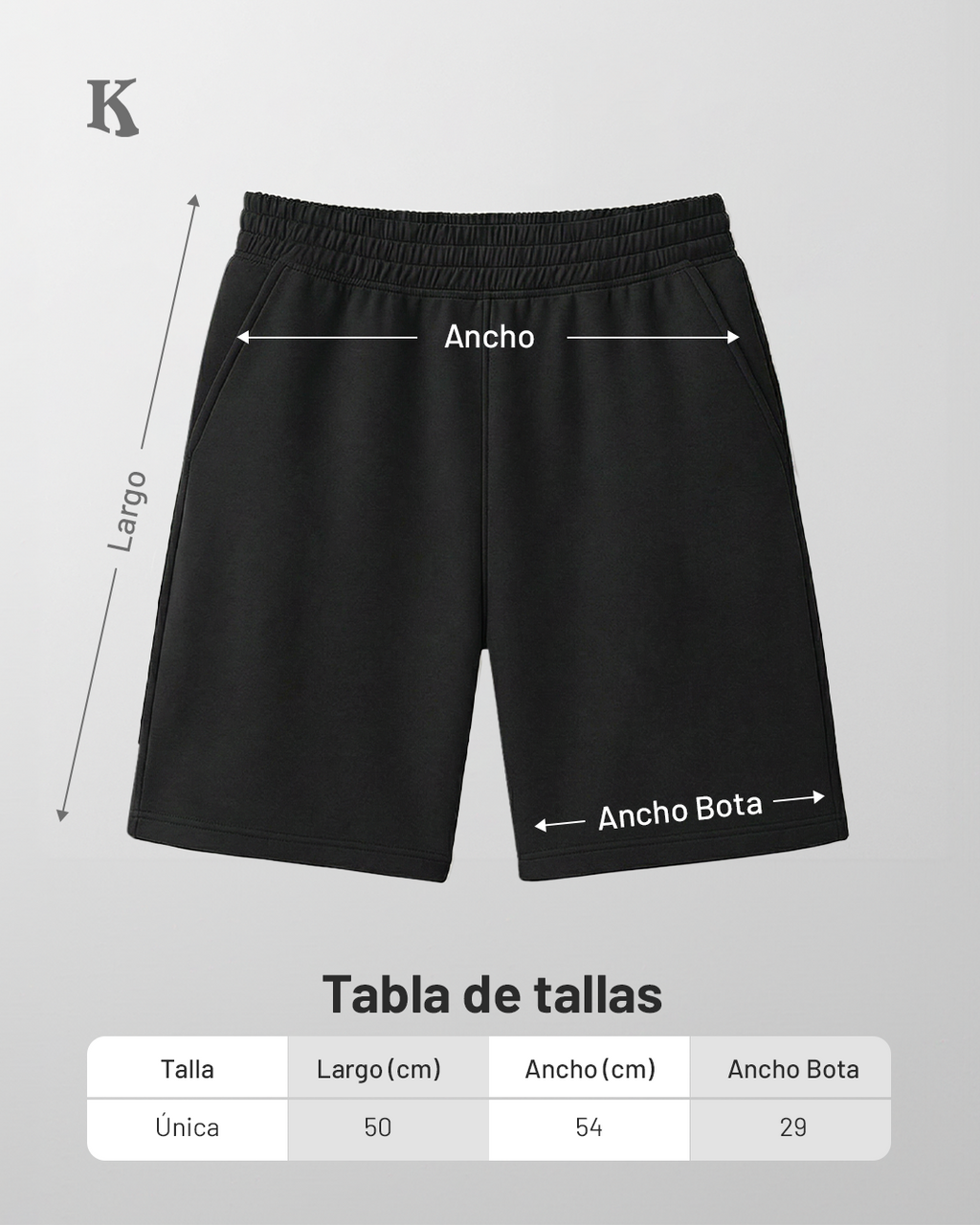 Bermuda lisa Negra + Camiseta Blanca