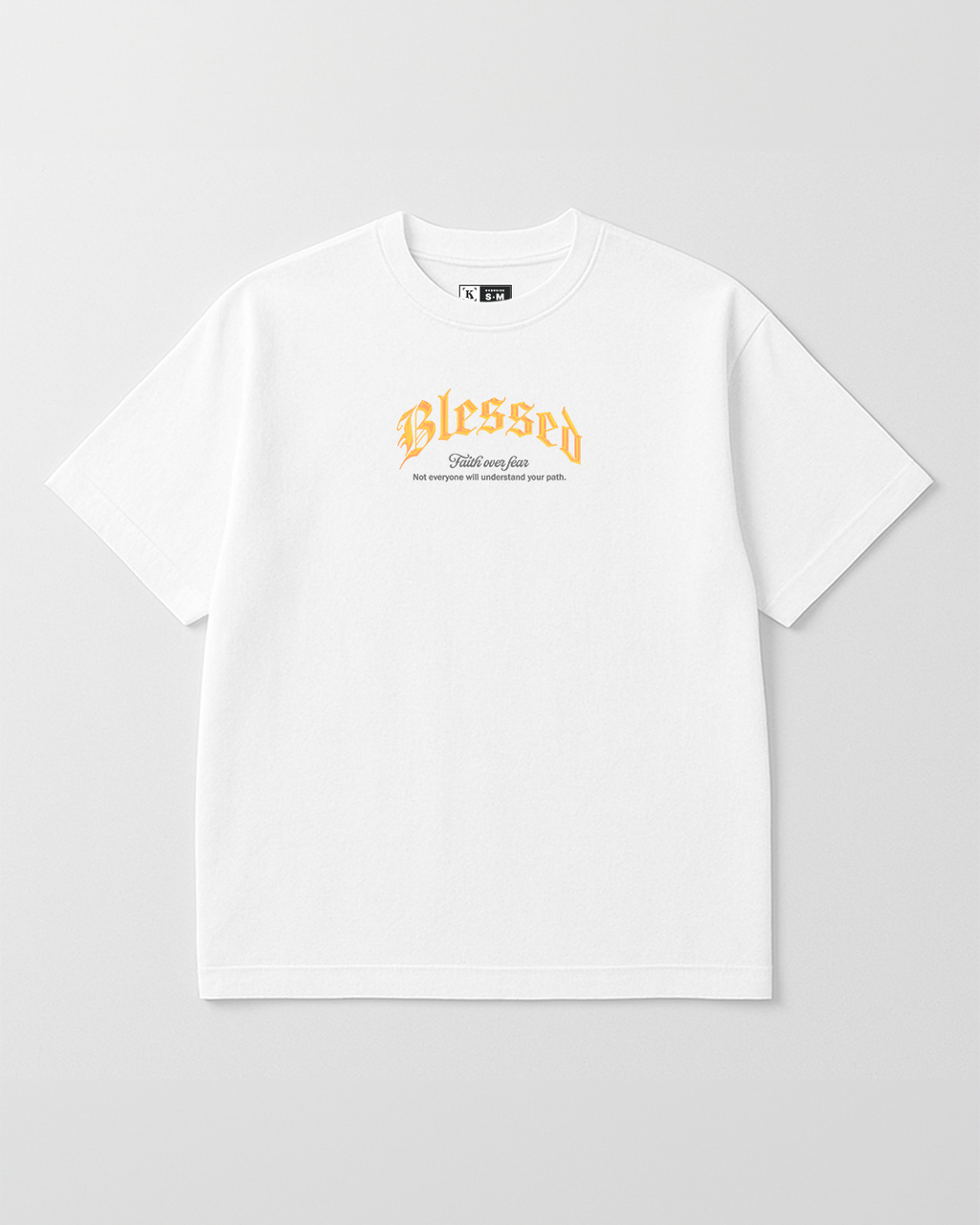 Blessed - Camiseta Oversize Estampada