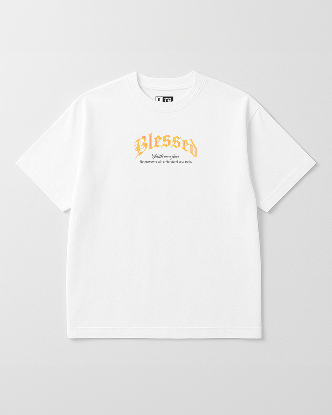 Blessed - Camiseta Oversize Estampada