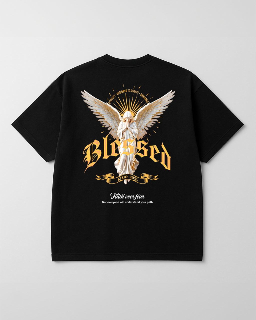 Blessed - Camiseta Oversize Estampada