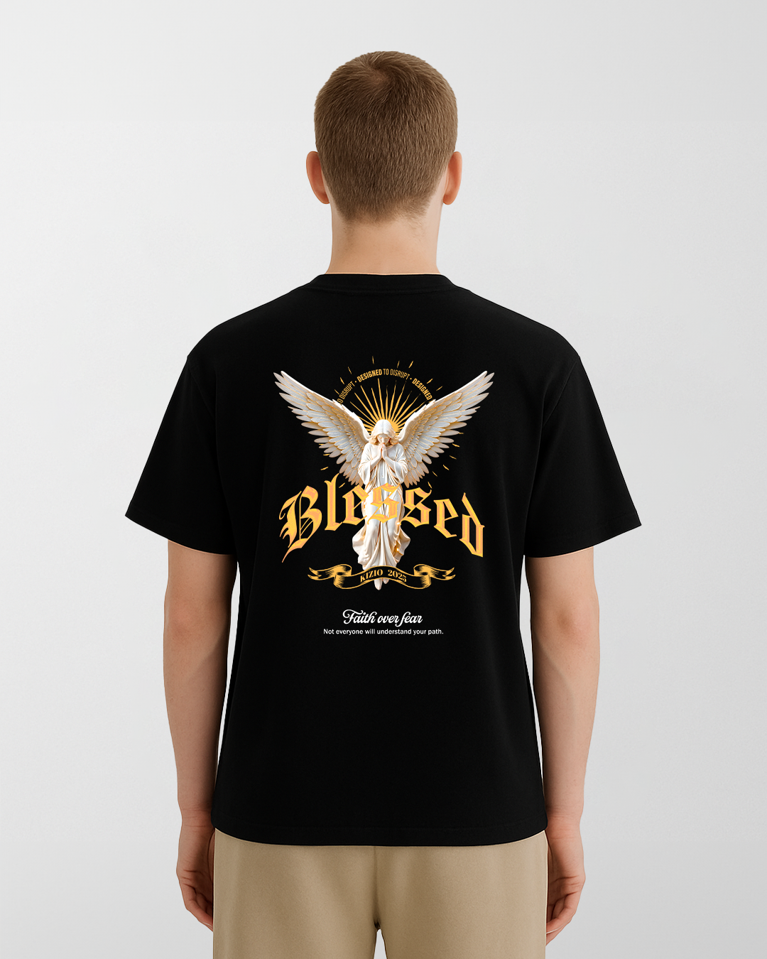Blessed - Camiseta Oversize Estampada