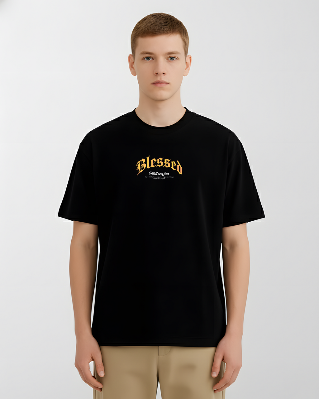 Blessed - Camiseta Oversize Estampada