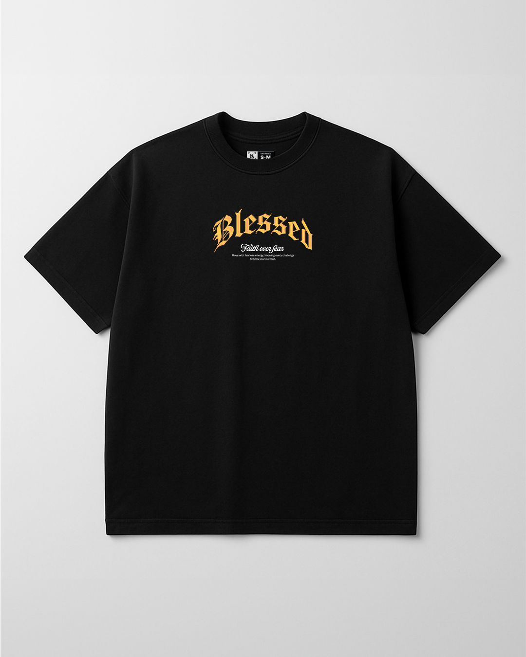 Blessed - Camiseta Oversize Estampada