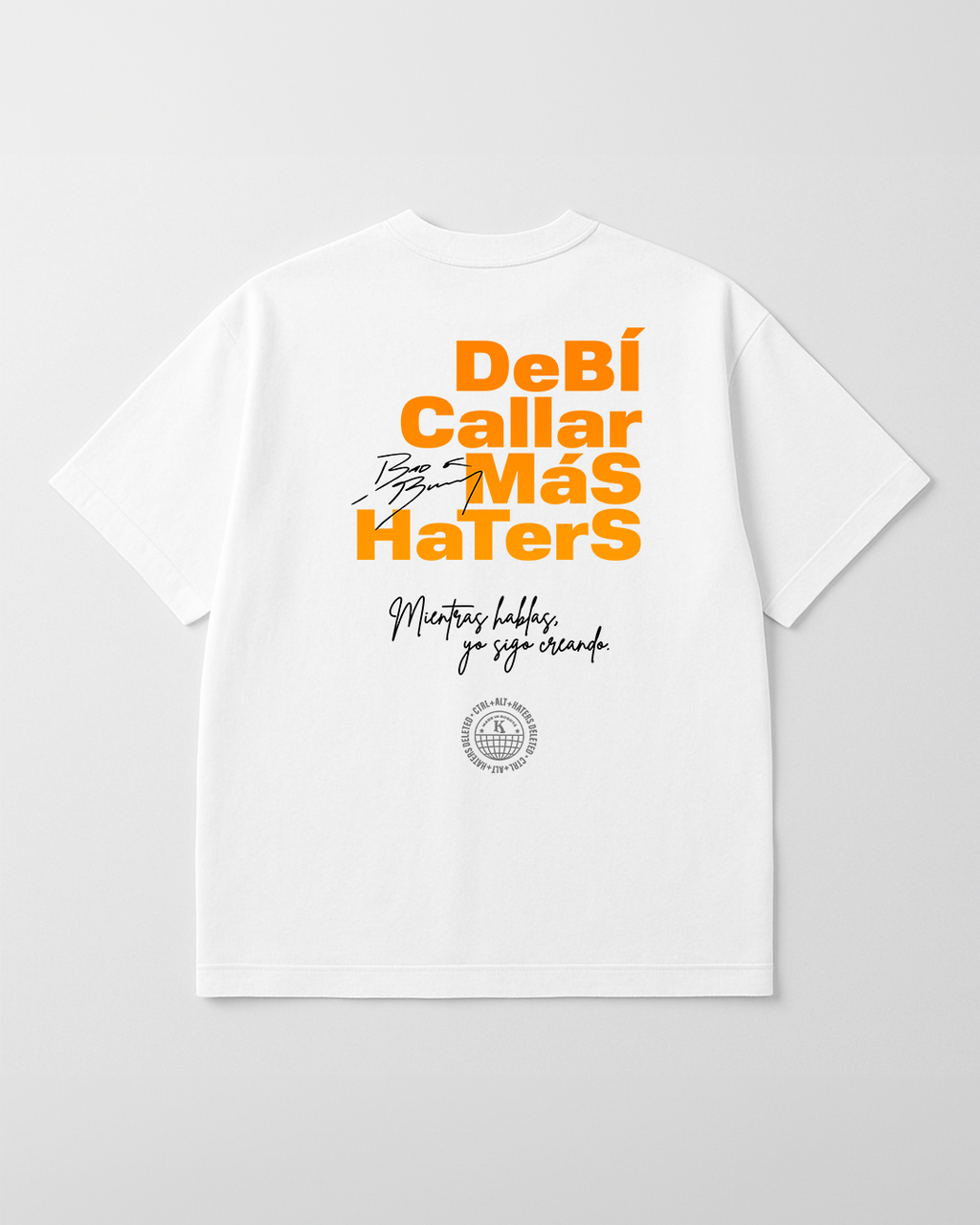 Camiseta Oversize Debi Callar Más Haters
