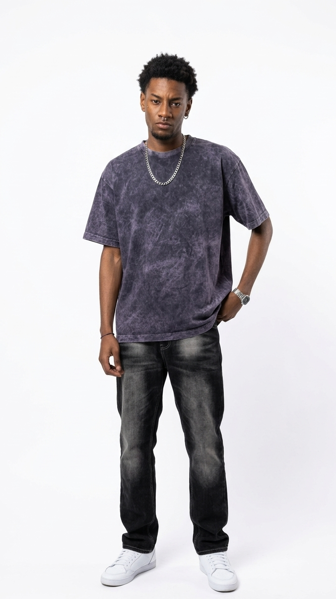 Camiseta Acid Wash Oversize