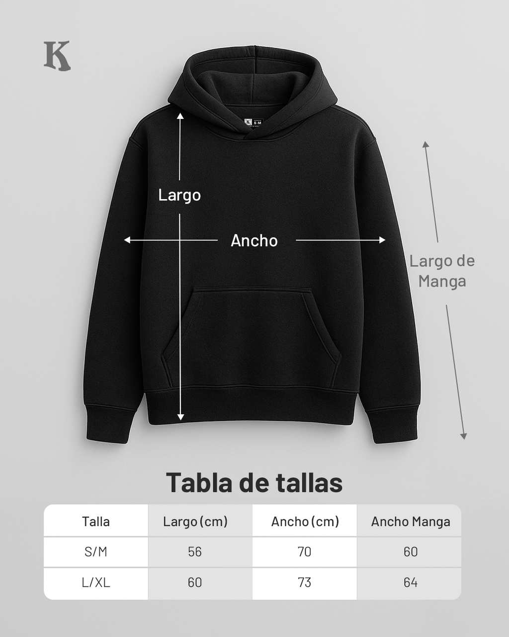 Bermuda lisa Negra + Hoodie Blanco