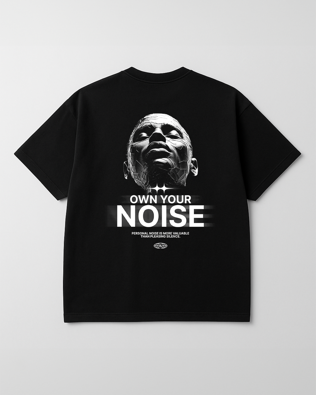 Own Your Noise - Camiseta Oversize Estampada