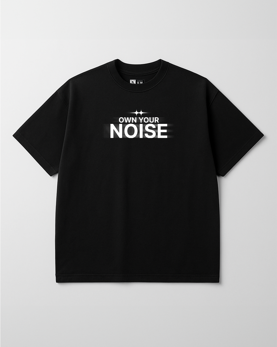 Own Your Noise - Camiseta Oversize Estampada